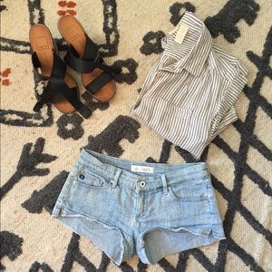 Ag low rise short shorts